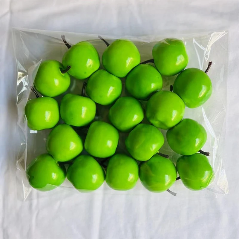 10/20 Stück Mini Künstliche Plastik-Rote Äpfel, Fake-Obstmodelle für Zuhause, Küche, Party, Weihnachtsdekoration, Fotografie-Requisiten – Detail 8