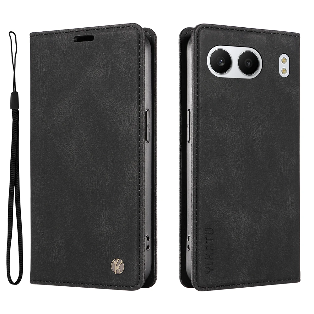Premium Magnetic Leather Wallet Flip Cover | Sleek Shockproof Case