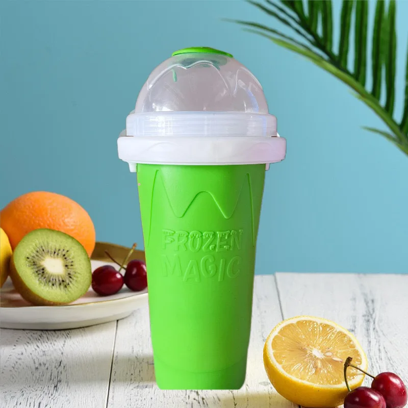 Smoothies Cup Ice Cream Maker Quick-Frozen Silicone Squeeze Cup DIY Juice Milkshake Water Bottle Cooling Sand Kitchen Tool