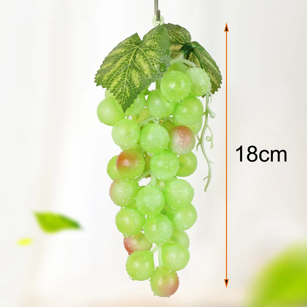 Artificial Grapes High Simulation Plastic Fruit for Photo Props Shop Display Home Office Decor