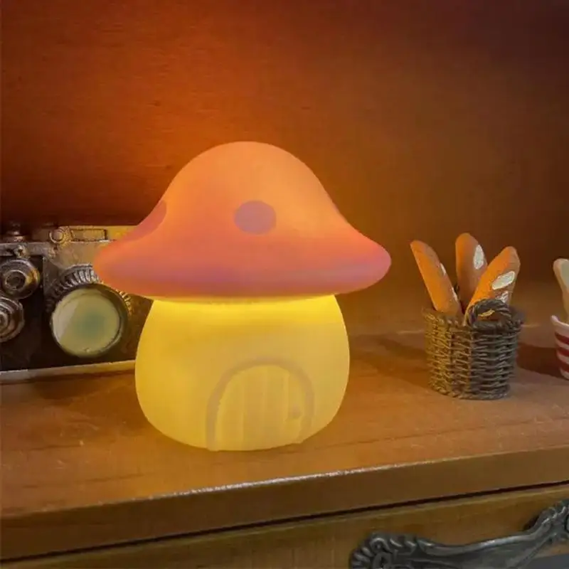 

LED Night Lights Mushroom Shape Automatic Sensor Induction Dream Fung Mushroom Lamp Energy Saving Environmental Protection