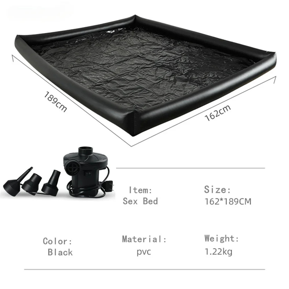 Inflatable Water Mattress Waterproof Oil-proof Massage Sex Furniture Wet Body Slave Training Accessories Sex Game for Couple
