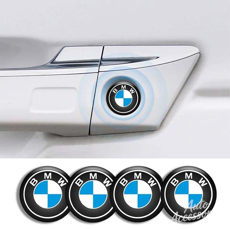 4개 20mm 자동차 잠금 스티커 키홀 방진 데칼 (BMW M 스포츠 X1 X2 X3 X5 X4 X6 X7 G30 G20 G32 G11 G12 F40 F30 F20 F10 F34 용)