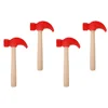 4 Pcs Hammer Baby Early Educational Wooden Puzzle Simulation Children Red Disassemble Hammers Toddler 1