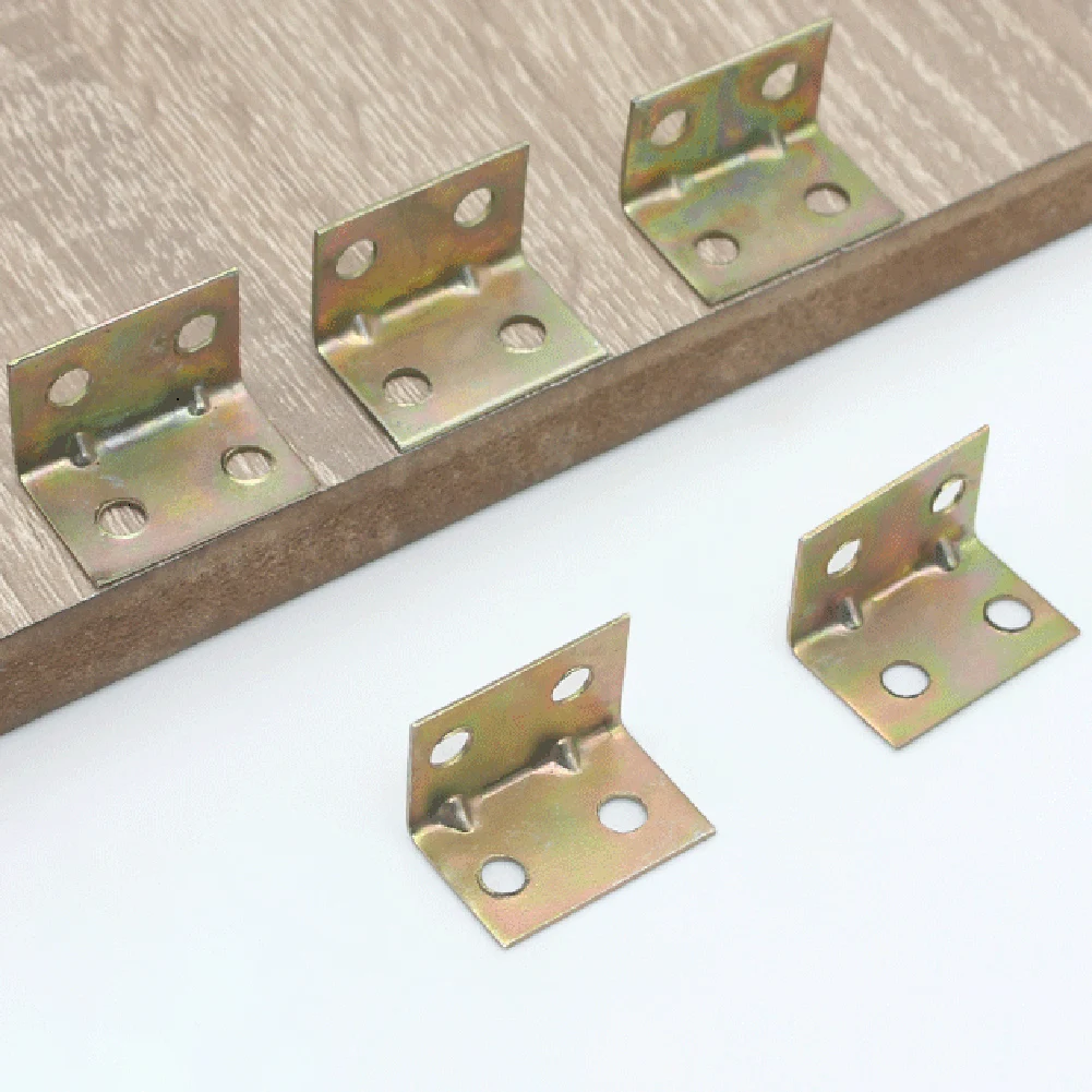 90 Degree Angle Bracket Cabinet Stainless Steel Corner Brace Joint Bracket Fastener Furniture Cabinet Screens 20PCS angle bracket