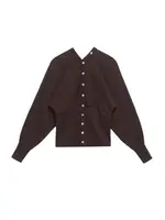 Women's Fashion Front Button V Neck Knit Cardigan Sweater Long Sleeve Fitted Hem Chic Outerwear Female Tops