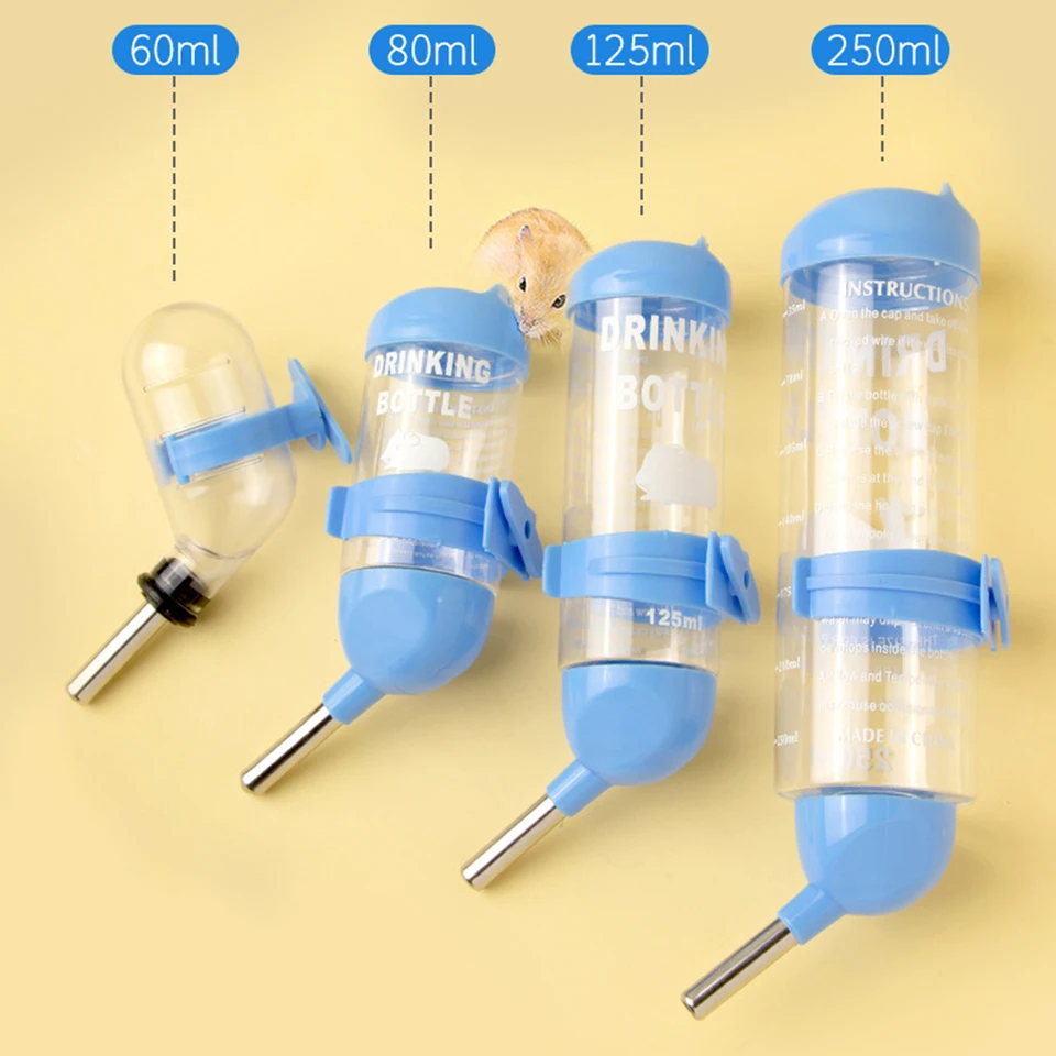 Hamster Waterer, Gerbil Mouse Bottle Dispenser, Double