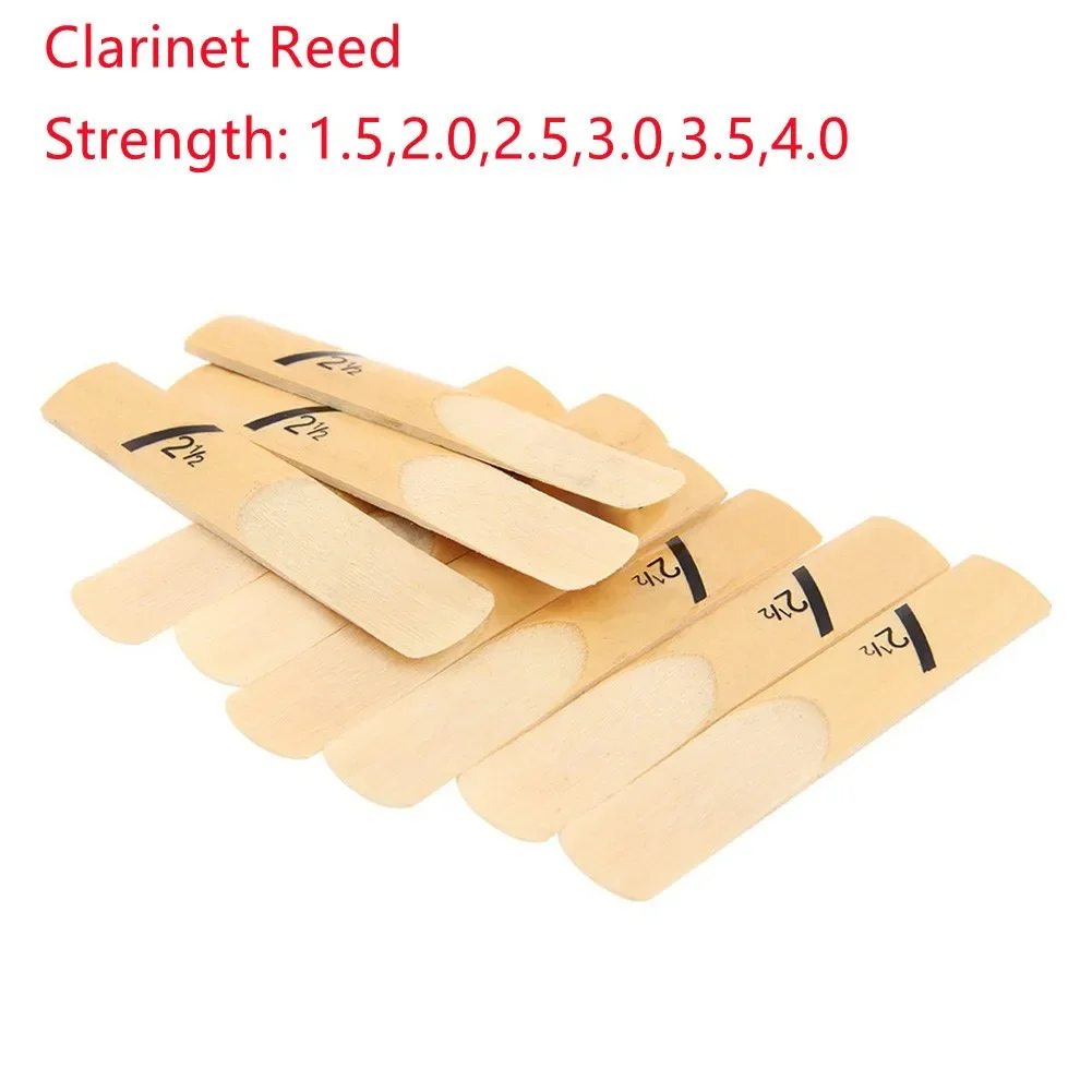 10pcs Quality Bb Clarinet Reeds 1.5/2.0/2.5/3.0/3.5/4.0 Strength Various Sizes Harvested By Hand Digital Reed-making Technology