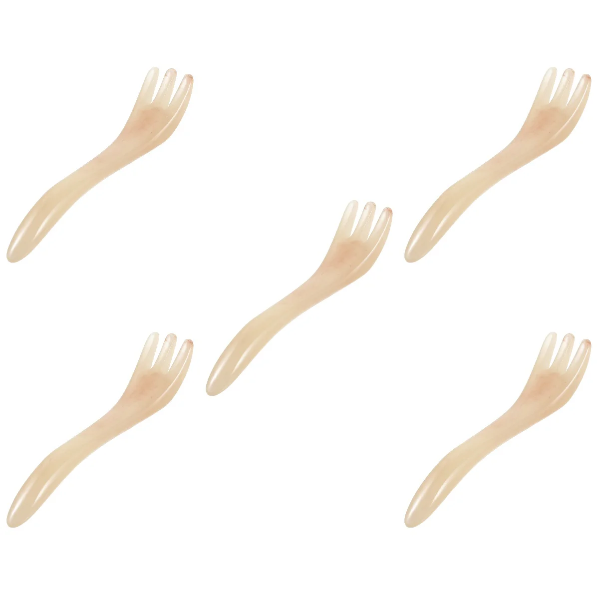 

5 Pack Scraping Comb Portable Scalp Massaging Hair Scratcher Scrapping Resin Head Growth Miss Wide Tooth