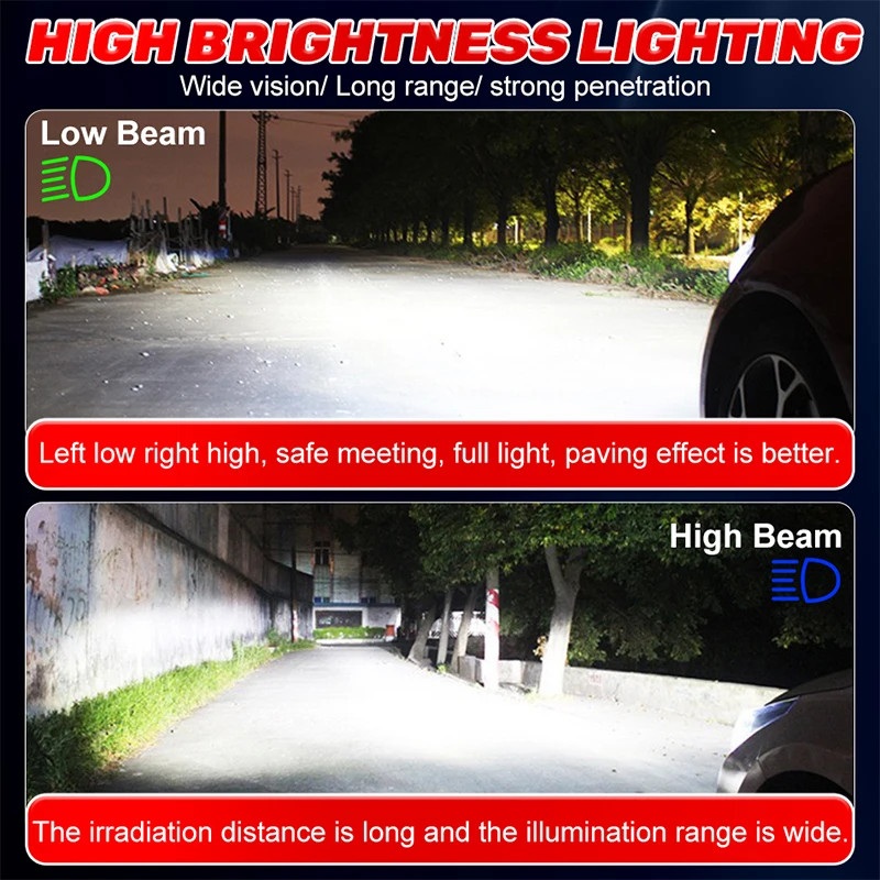 칼라이텍 5900W H1 H4 H7 LED 캔버스 H8 H11 9005 HB3 9006 HB4 9012 Hir2 LED 전구 5570 CSP 자동차 키트 12V 터보 안개등 24V