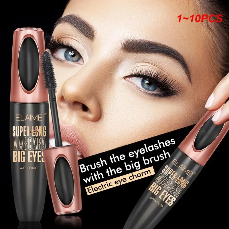 

1~10PCS Waterproof 4D Makeup Eyelash Mascara Eyelash Makeup Silk Fiber Lash Extension Long Mascara