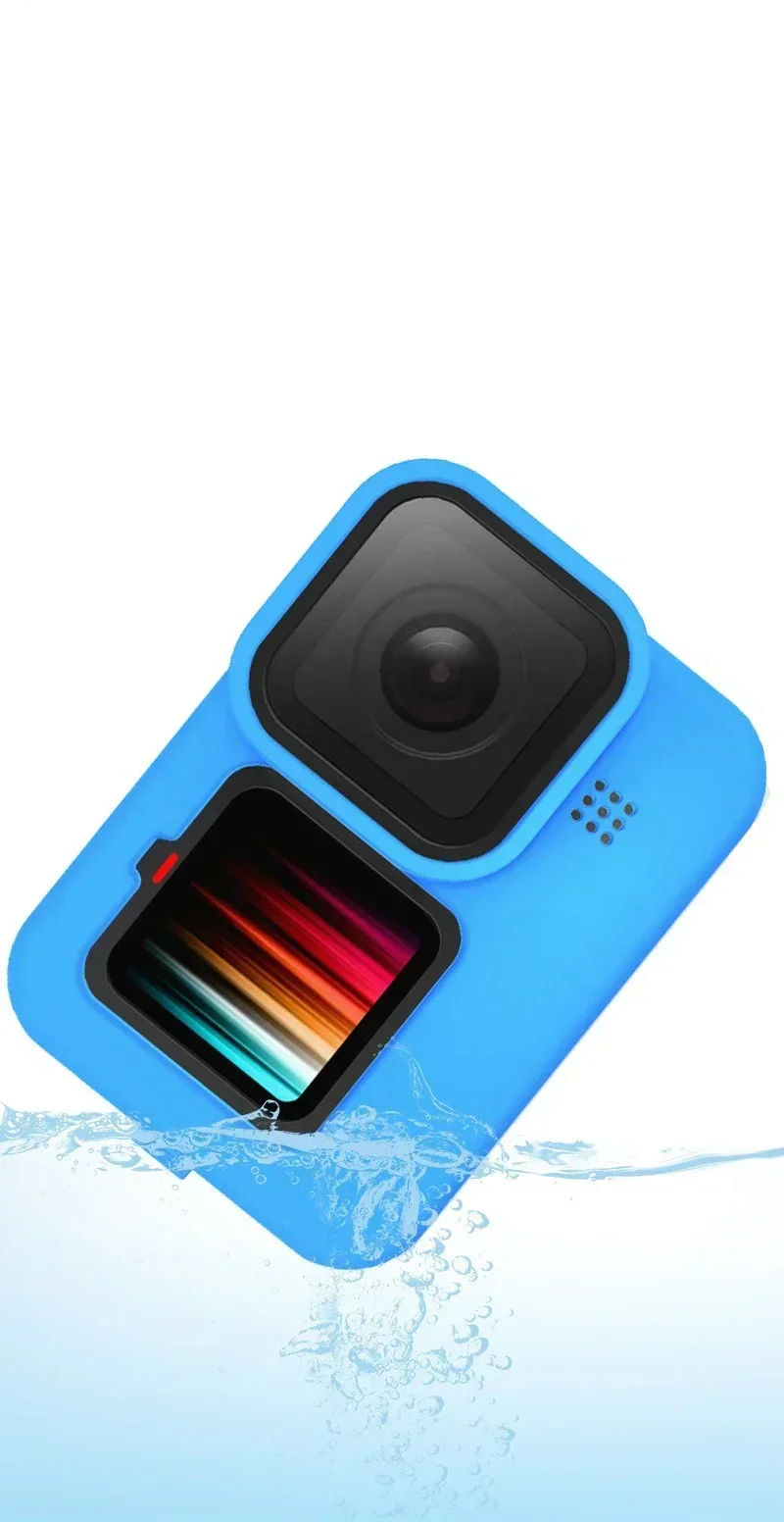 Soft Silicone Case Lens Cap Cover Protector Shell For GoPro 9 Camera Frame Wrist Strap Screen Lens cover Accessories