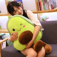New Cute Avocado Plush Toy Doll Children's Sleeping Pillow Large Doll Holiday Gift Kawaii Creative Fruit Rag Doll Cushion 2