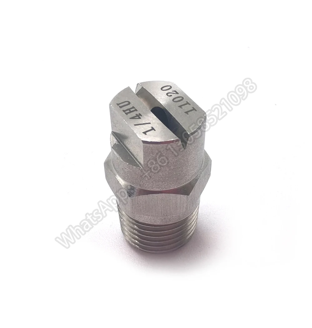 1/4" Stainless Steel Industrial Fan Flat Spray Nozzle,HVV HU Jet Flat Fan Spray Nozzle,car washing, Spray Tip 3