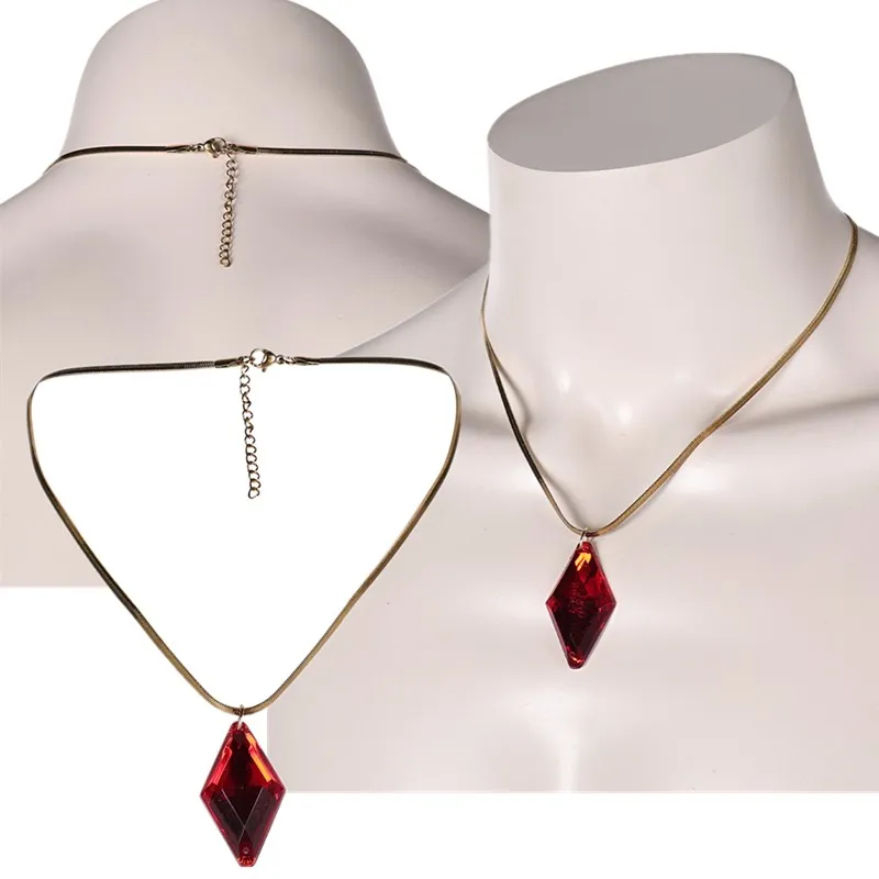 Dante Cosplay Necklace Pendant DmC Fantasia Adult Men Roleplay Neckwear Halloween Disguise Carnival Costume Accessories Gifts necklace pendant