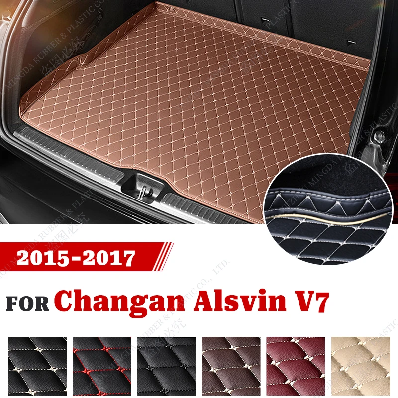 

Car Trunk Mat For Changan Alsvin V7 2015 2016 2017 Custom Waterproof Cargo Liner Boot Carpets