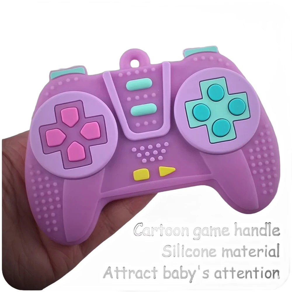 New Baby Chew Teething Game Controller Shape Silicone Teething Toy for Babies 6-12 Months Gifts Sensory Educational 4
