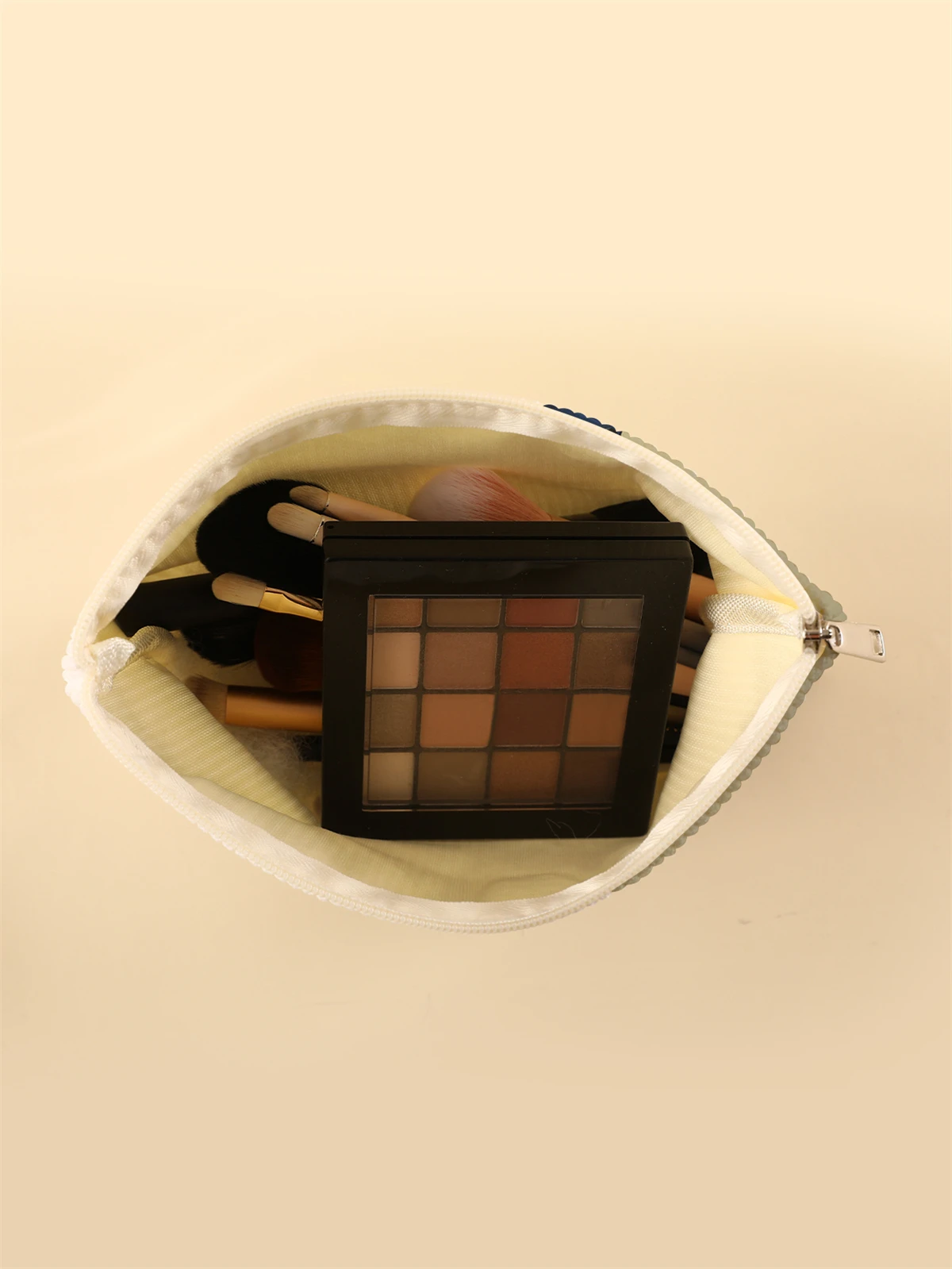 Corduroy Travel Cosmetic Bag Portable Makeup Storage Bag Purses Women Large Capacity Zipper Make Up Organizer Storage Clutch