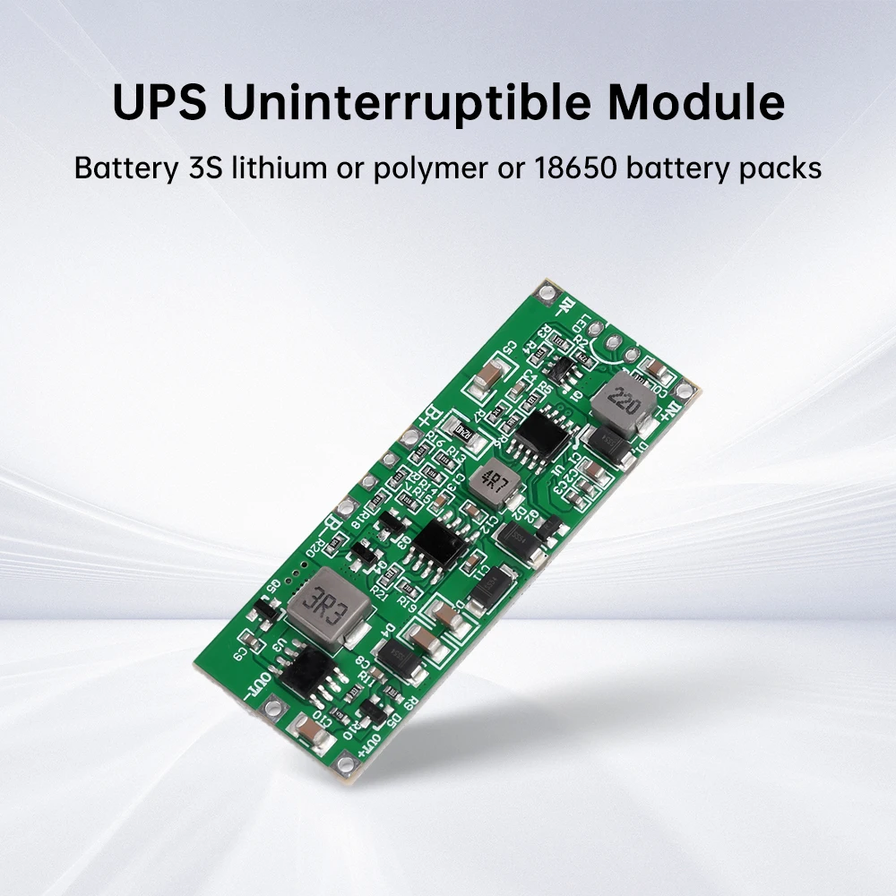 12V 36W High-power Uninterruptible Power Supply For 3S 18650 Lithium DC UPS Protection Converter Charge Discharge Control Board