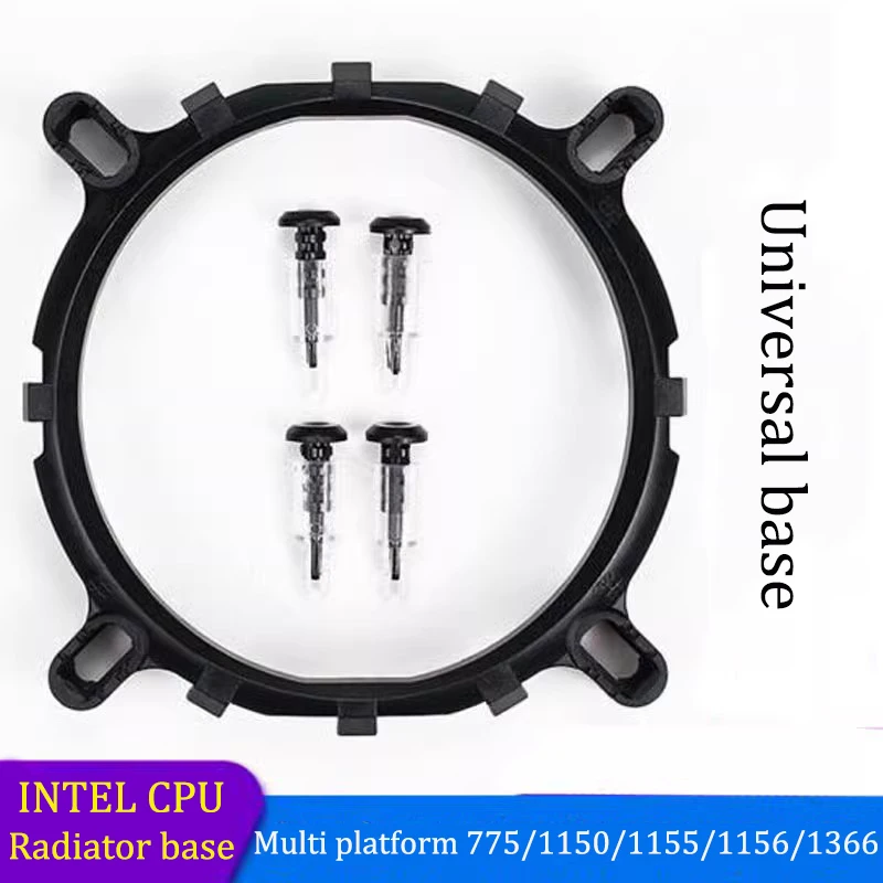 NMD&LR Staffa Di Supporto Per Ventola CPU In Plastica - Compatibile Con Basi Intel LGA775 / 115X / 1366 / 2011 Per Computer Desktop