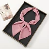 70*70cm Small Size Satin Square Scarf Women Turban Handkerchief Solid Color Matte Silk Hair Wraps Thin Plain Female Neckerchief 1