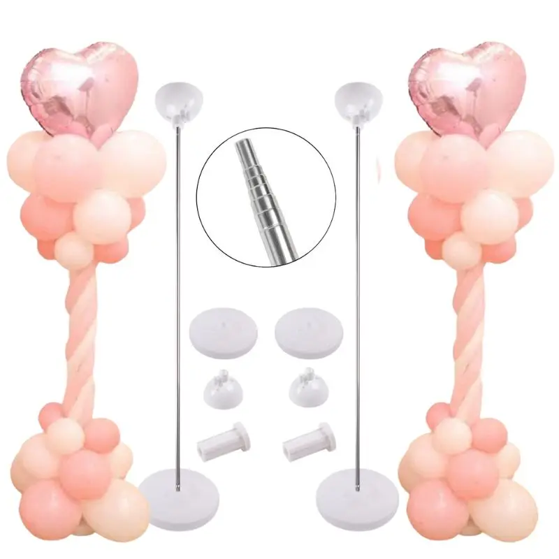 Soporte Columna De Globos, Conjunto De 2 Piezas, Columna De Globo Ajustable  En Altura De 1.5 A 7 Pies, Con Varilla Telescópica Extensible, Soporte De  Decoración De Globos, Moda de Mujer