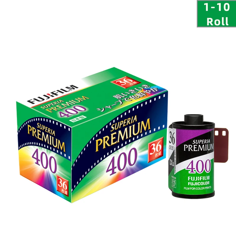 

1 рулон/3 рулона/5 рулонов/10 рулонов цветная пленка Fujifilm Superia Premium 400 35 мм 36 листов/рулон для камеры формата 135 (Срок годности: 2024)