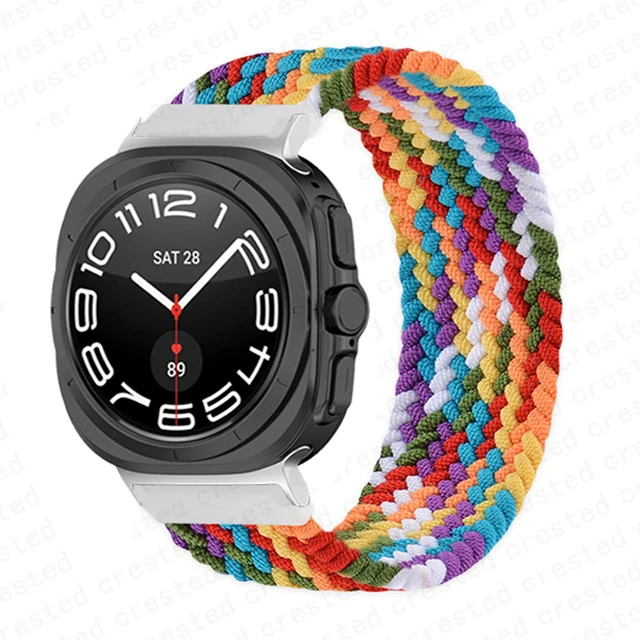 Braided Nylon Solo Loop Watch Strap - Ultra 47mm Band Accessory