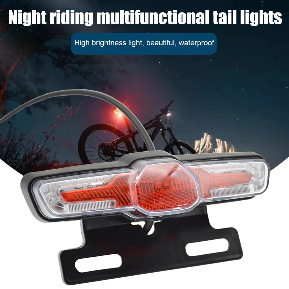 High-Brightness LED Turn Signal Tail Light for Electric Bicycles - Energy Efficient & Easy Install