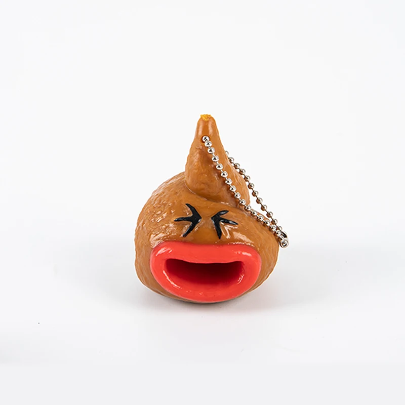 Rhode Island Novelty - Poop Emoticon Plush Key Clip - Surprised (2.75 inch)