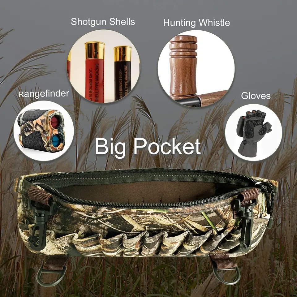 thumbnail image 2 of Hunting Ammo Clip ALPS OutdoorZ Wader Shell Clip - Realtree MAX-7 Camo With 24 Shell Loops & Storage Pocket Fishing Shell Carrier 2 of 11