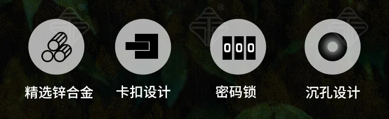 Description Picture 3 of itemZinc alloy code bolt indoor installation of the reverse door plug security anti-theft home accessories for the room or furniture