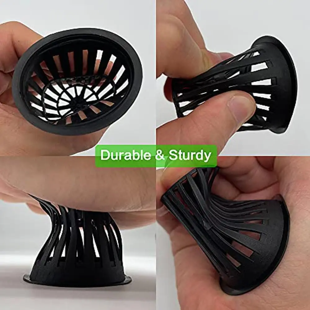 2 Inch Heavy Duty Net Pots Hydroponic Cups Garden Slotted Mesh Net Cups Plant Nursery Pots 50/100Pcs for Hydroponics