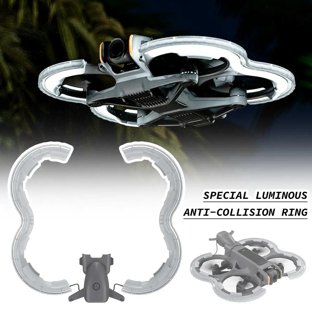Aerial Camera Anti Collision for dji Avata2 Paddle Luminous Protective Avata2 Protective Cover Drone Accessor S8u3