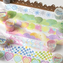 

Alien-shaped Cloud Masking Washi Tape Decorative Adhesive Tapes Photo Frame Sticker Diy Diary Scrapbooking Kawaii Stationery
