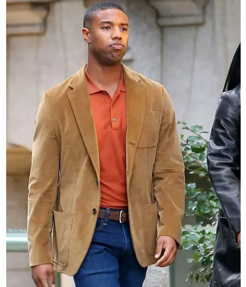 MeiMei Homemade A Journal For Jordan Michael B. Jordan Corduroy Brown Blazer yanghaoyusong homemade a journal for jordan michael b jordan corduroy brown blazer suitable for autumn and winter