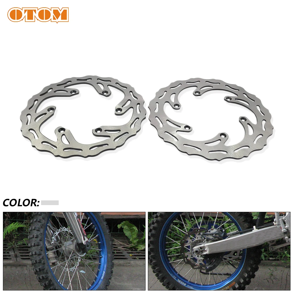 Motocross 250/245mm Front Rear Brake Disc 6 Holes Steel Rotors Set For YAMAHA YZ125 YZ250FX WR250F WR450F Motorcycle Accessories