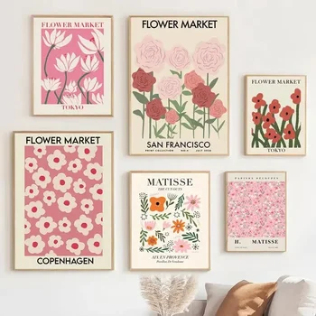 Matisse Flower Market Canvas Print Aesthetic