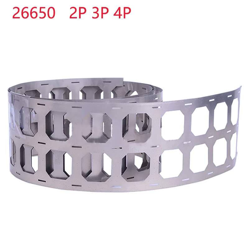 

26650 Lithium Battery Connecting Rod 2P 3P 4P Nickel Strip 0.15mm Nickel Plated Spot Welding Rod 26.2mm/27.5mm Connecting Piece