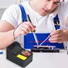 Soldering Iron Tip Cleaner Portable Solder Tip Cleaner Kit Soldering Accessories With Silicone Holder Dense Cleaning Steel Brush 5