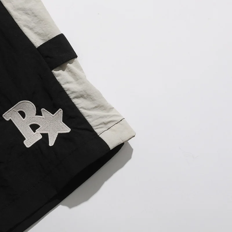 High Street Men's Shorts Summer Patchwork Trendy Style Wide Leg Pants Sweatpants Harajuku Joggers Basketball Sports Casual Pants