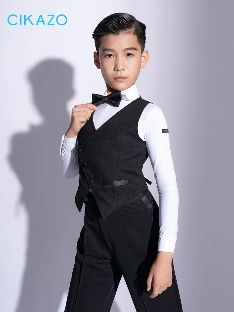 

Latin Dance Boys' Professional Competition New Boys' Grading Rules Uniform Single Vest