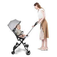 Poussette bébé légère, poussette de voyage, pliage automatique, facile à serrer, dossier réglable pour position inclinable 3