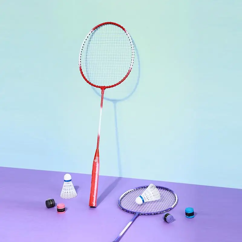 Professional Badminton Racket Portable Badminton Rackets Set For Adults Indoor Badminton Set Sports Gear For Adults Teenagers