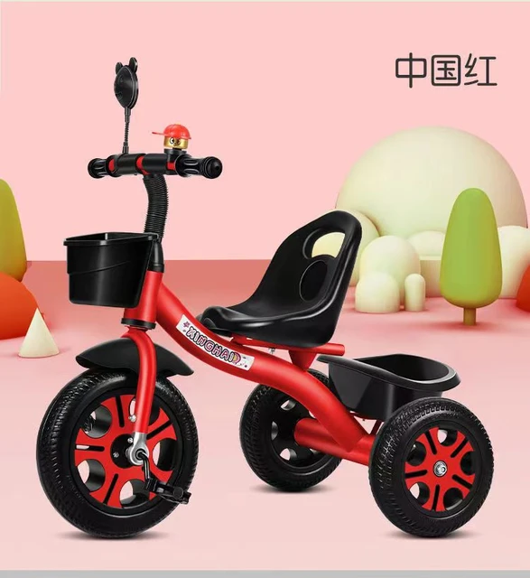 Vélo tricycle pour enfants, grande poussette bébé, vélo bébé, 1-3