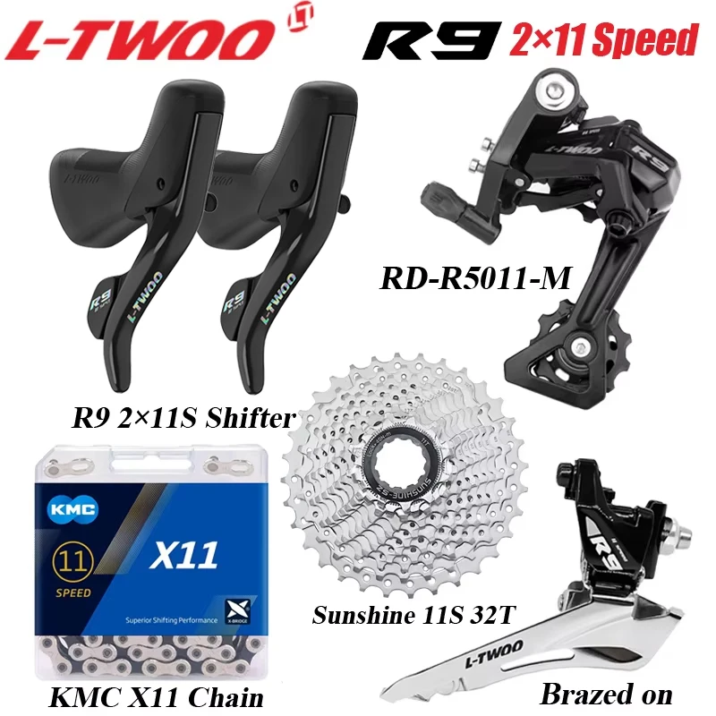 LTWOO R9 2X11 スピード自転車ディレイラーグループセット 11V