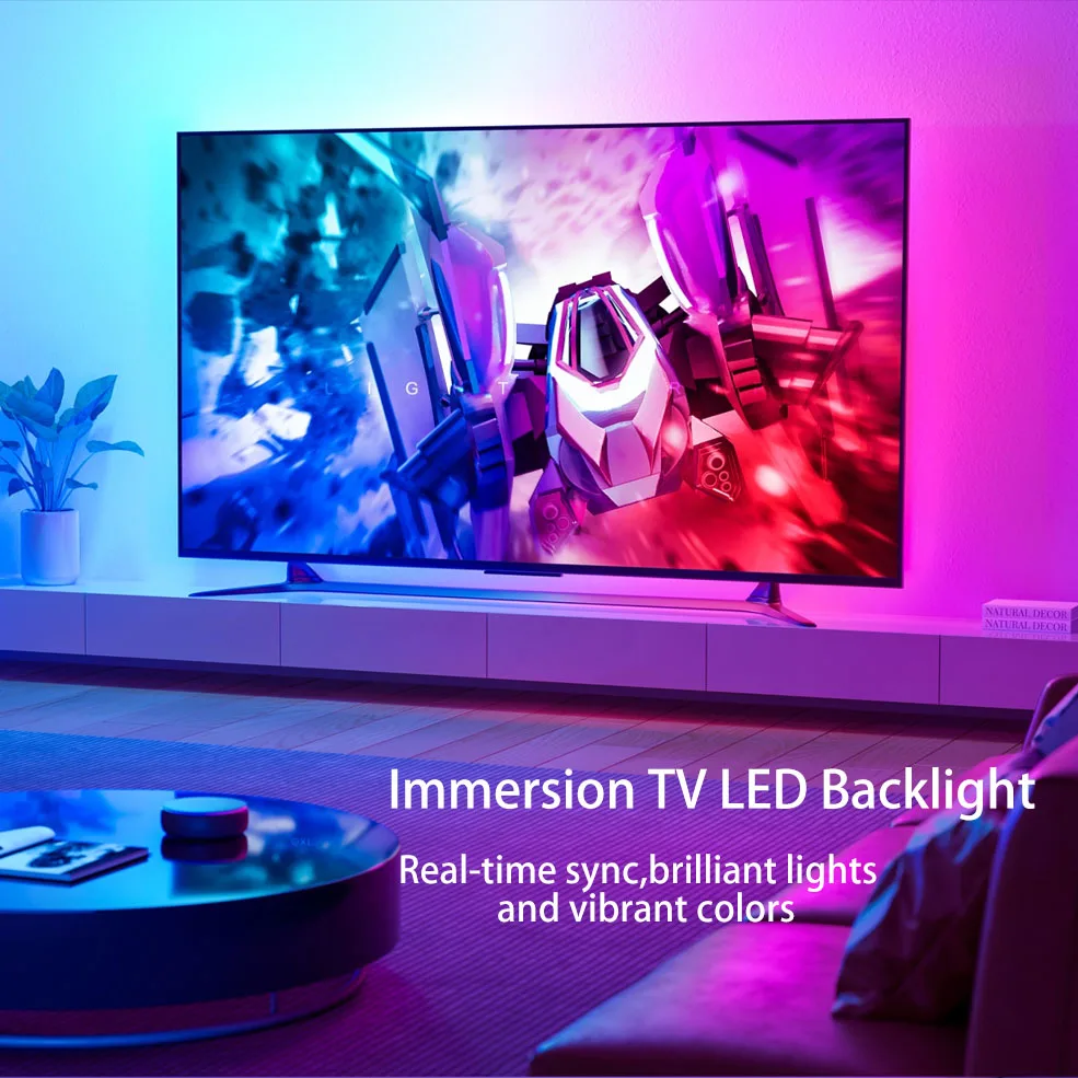 

Светодиодная лента для подсветки телевизора, компьютера, HDMI-устройств