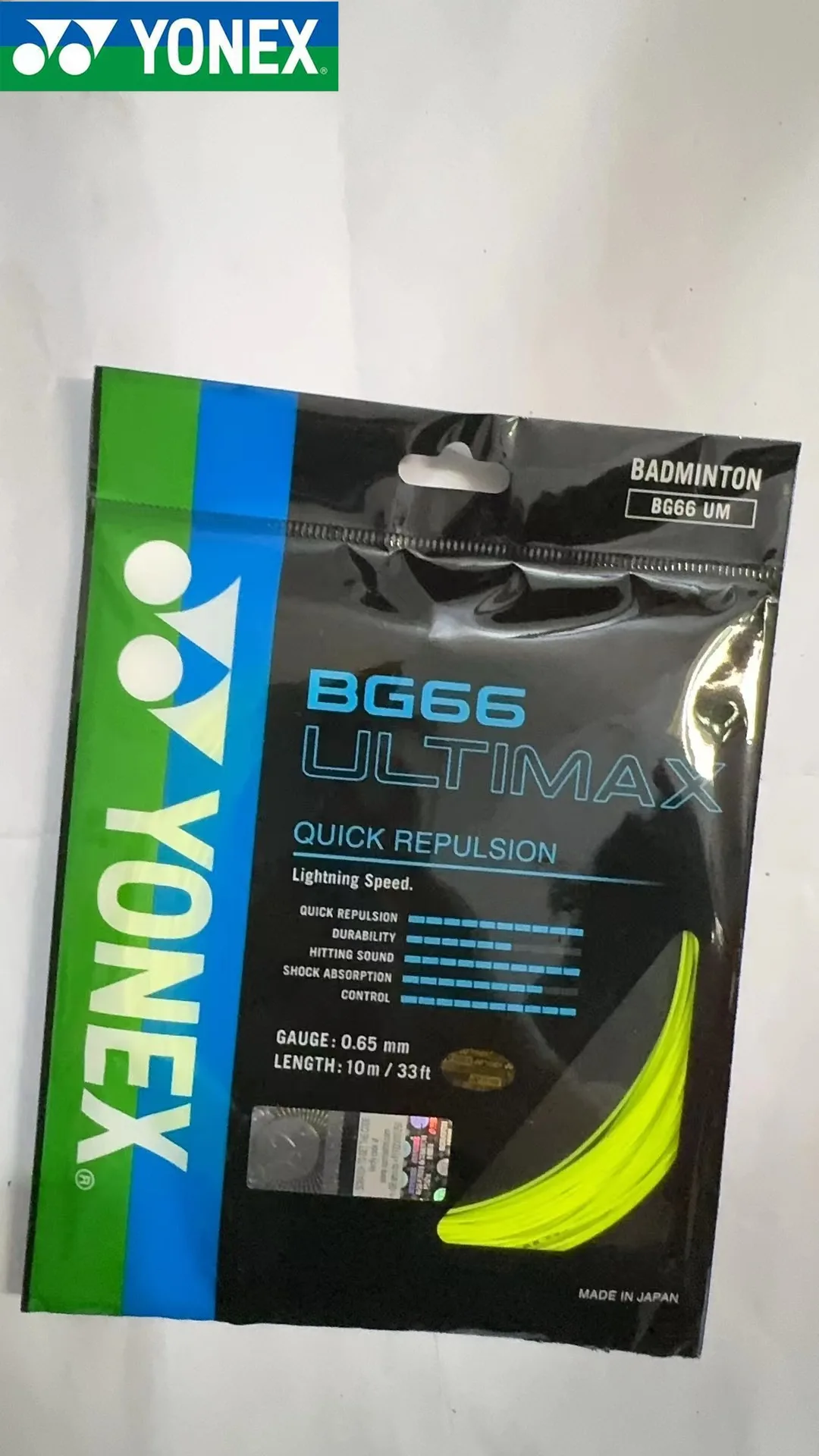 Yonex Badminton Racket String BG66 POWER endurance training badminton string