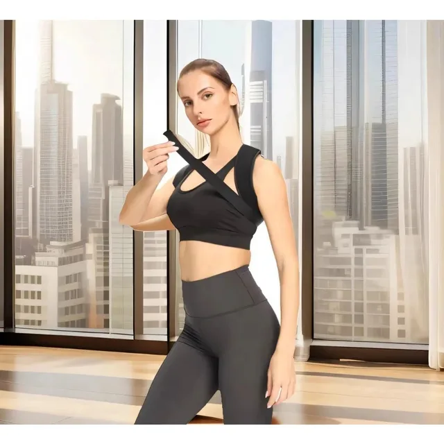 Adjustable Posture Corrector Back Support Brace for Men & Women Comfortable Invisible Wearable for Office Gym Outdoor Activities 4