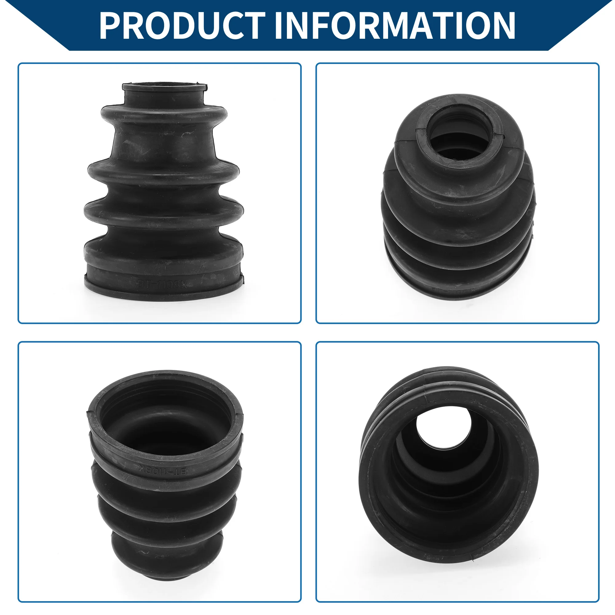X Autohaux No.95534990301 Inner CV Joint Boot Kit w/ Clamps for Porsche Cayenne 2003-2006 2008-
